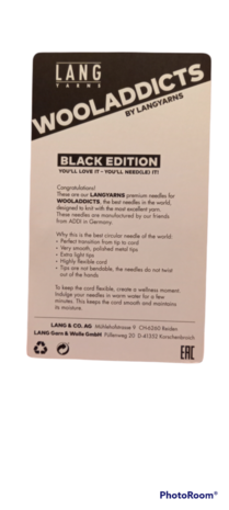Wooladdicts Black Edition ( 50 cm / 4mm)